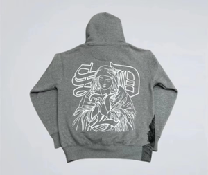 Sudaderas con Capucha Method Winter Front Logo SDL para Hombre, 100% Algodón, Sudaderas Personalizadas Transpirables Estilo Hip Hop con Logotipo Rojo Tejido e Impreso - Product Image 2