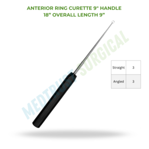 Cureta Anular Anterior de 18 Pulgadas, Instrumento Quirúrgico para Cirugía de Columna Vertebral, Herramienta de Cureta Ósea Quirúrgica - Product Image 2