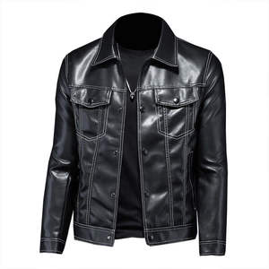 Online Free Sample Men's PU <b>Leather</b> Fashion Motorcycles <b>Jackets</b> <b>Faux</b> Multi Color Men <b>Jackets</b> - Product Image 5
