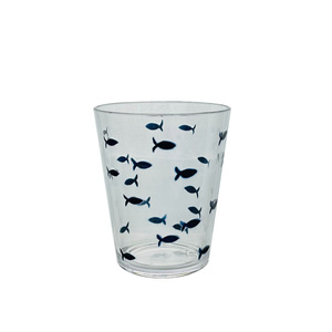 แก้วดื่มน้ำอะคริลิครูปปลาดีไซน์ - Product Image 1