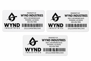 Custom Machine Stickers High Tack Waterproof Vinyl UV Durable Equipment Labels <b>Strong</b> <b>Adhesive</b> Asset Tags Industrial Nameplate - Product Image 2