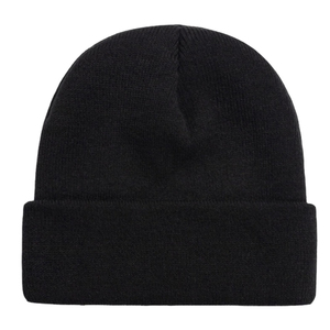 Gorro de Punto Acrílico Negro, Unisex, para Invierno, para Uso Diario al Aire Libre - Product Image 1
