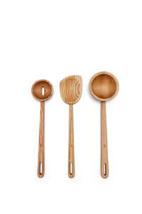 Ensemble de cuillères en bois durables pour la cuisine, avec spatule, louche et cuillère de service, pour ustensiles de cuisine - Product Image 2