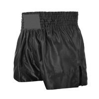 Shorts de boxe sur mesure fabriqués en usine, faible MOQ, haute qualité, taille élastique, logo brodé personnalisé, sublimation