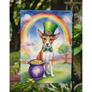 St Patrick's <b>Day</b> Basenji <b>Garden</b> Flag Multicolor Mailbox Decorative Yard Banner for Patio Artwork Flower <b>Beds</b> Size for Yard - Product Image 3