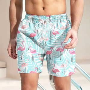Latest Design <b>Men</b>’s Sublimation rint Swim Shorts Quick Dry Beach <b>Trunks</b> With Drawstring Summer Holiday Swimwear <b>For</b> Pool - Product Image 3