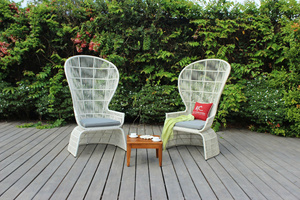 Silla de Exterior de Lujo con Diseño de Mimbre Tejido para Villa y Resort - Product Image 2