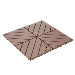 44 Pack <b>Plastic</b> Interlocking Deck <b>Tiles</b> 12\"x12\" Square Waterproof Outdoor Patio Decking <b>Tiles</b> for All Weather Use - Product Image 6