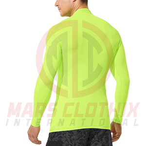 Best Price Low MOQ Long Sleeves <b>Men</b> Rash Guard Full Simple Plain Solid Color Breathable <b>Men</b> Rash Guard - Product Image 2