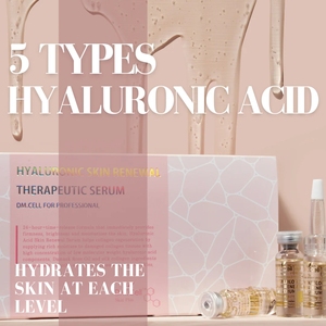 DM.CELL Hyaluronic Acid Vitamin C Anti-Aging Nourishing Moisturizing Liquid <b>Face</b> Serum Ampoule Korean Cosmetic K-Beauty - Product Image 1