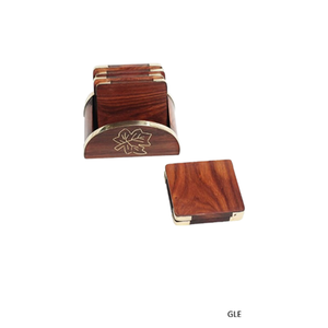 Luxury Handmade Solid Wood Cup Coaster Set For Elegant <b>Dining</b> <b>Table</b> Decor And Drink Surface Protection - Product Image 3