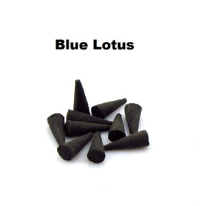 กรวยธูปหอมทรงดอกบัวสีน้ำเงิน (สีดำ) - Product Image 1