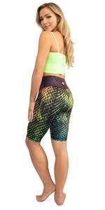 He She Wears Pantalon pour femme à taille basse élastique, imprimé floral, respirant, en tricot de spandex et polyester, coupe droite, avec cordon de serrage, séchage rapide - Product Image 2