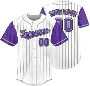 Camisetas de Béisbol Personalizadas para Equipos Profesionales y Amateur, Opciones de Personalización Completas, Incluyendo Colores, Logotipos, Tallas Grandes, 100% Personalizables - Product Image 1