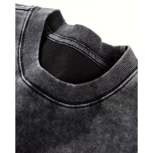 Premium ACID WASH Men Baggy Oversized T Shirt Loose Fit Casual Streetwear 100% Cotton Knitted Comfortable Daily Wear - Product Image 4