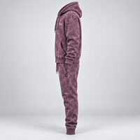 Ensemble de survêtement décontracté pour homme en coton, avec sweat à capuche et pantalon long, effet dégradé, taille élastique, coupe classique