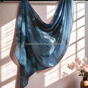 SIDDIQUI HOSINEX – Châle long en coton et mousseline pour femme, motif uni, coupe-vent et respirant, idéal pour l'automne et la tenue traditionnelle musulmane - Product Image 4