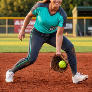 Uniforme de Softbol para Mujer, Secado Rápido, Transpirable, Ropa de Equipo con Diseño Personalizado para Actividades Deportivas Competitivas - Product Image 6
