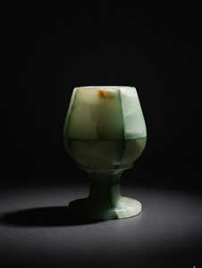 Verre à vin court en marbre onyx vert, best-seller, faible MOQ, gobelet premium, prix de gros - Product Image 5