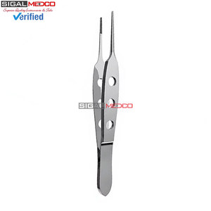 Pinzas Quirúrgicas Dentadas con Puntas de 0.5 mm de Ancho, 3.5 Pulgadas, Instrumento Quirúrgico Oftálmico para Cirugía Ocular, Microquirúrgicas de Precisión - Product Image 5