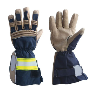 Gants de sapeur-pompier en cuir, isolants thermiquement, ignifuges, pour le sauvetage et l'extrication, gants de sécurité haute performance - Product Image 1