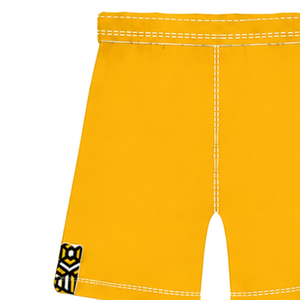 Orange <b>Yellow</b> White Rugby <b>Shorts</b> Drawstring Elastic Waist Contrast Trim Custom Breathable Training Athletic Team Sportswear - Product Image 5