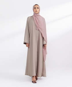 Quick Dry Breathable Ladies Abayas <b>Long</b> <b>Sleeves</b> <b>Top</b> Quality Abaya Wholesale Muslim Ladies Abaya in Solid Color OEM Services - Product Image 1