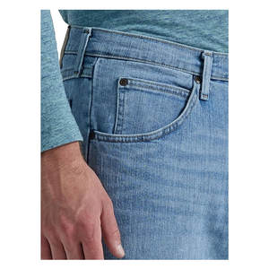 Pantalones Vaqueros Clásicos para Hombre, Corte Relajado, 5 Bolsillos, Cómodos, Elásticos, de Mezclilla de Algodón, Casuales, Duraderos y a la Moda - Product Image 5