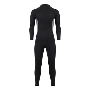 Combinaison de plongée intégrale unisexe, fermeture éclair sur la poitrine, imprimée, manches longues, néoprène 2,0 mm, col rond, couleurs contrastées, imperméable, toutes saisons, adulte - Product Image 2