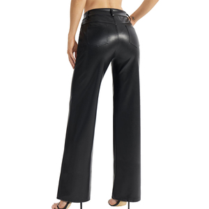 Pantalon skinny en polyester pour femme, taille mi-haute, doux, décontracté, idéal pour l'été – Production OEM/ODM par usine de vêtements - Product Image 5