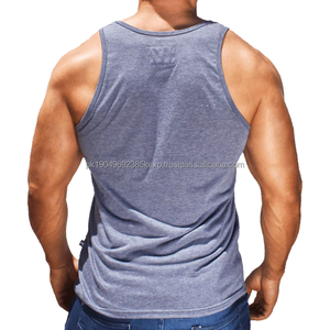 Camiseta sin Mangas Deportiva Transpirable para Hombre, con Logotipo Personalizado, Ajuste Regular, Servicio OEM ODM, Fabricante Mayorista - Product Image 4