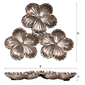 Juego de Platos Decorativos de Cerámica con Forma de Flor, Ecológicos, con Diseño Artesanal Vintage de Estilo Americano para Decoración de Mesa - Product Image 2
