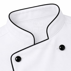 Veste de chef pour homme fabriquée au Pakistan, tissu léger et respirant, haute qualité, sur mesure. - Product Image 5