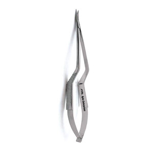 Micro-ciseaux chirurgicaux courbés de 7,5 pouces en acier inoxydable, instrument chirurgical de précision, certifié CE, OEM - Product Image 2