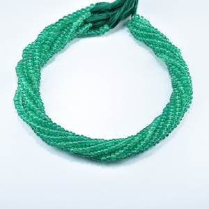 AAA Green Onyx Smooth Rondelle Gemstone Beads Strand 4.5mm Loose Green Onyx Beads <b>String</b> For Jewelry Necklace Bracelet Making - Product Image 6