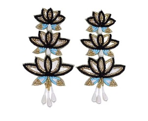 Pendientes Colgantes Hechos a Mano con Cuentas de Puntos, Mariposa Tricolor, Perlas y Cuentas de Semillas, Accesorios de Joyería Fina - Product Image 4