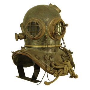 Casco de Buceo de Hierro, Adorno Náutico para el Hogar, para Entusiastas de la Decoración Marina, Estilo Costero y Atractivo Vintage - Product Image 5