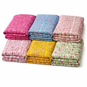 Organic <b>Eco</b>-<b>Friendly</b> Combed Woven Poplin 100% Cotton <b>Fabric</b> Moisture-Absorbent Breathable Lightweight Printed - Product Image 1