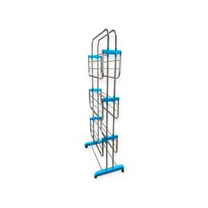 Elegante Tendedero Plegable de Acero Inoxidable de Tres Niveles, Multifuncional y Moderno, para Ropa, Colgador de Lavandería, Organizador de Prendas - Product Image 4