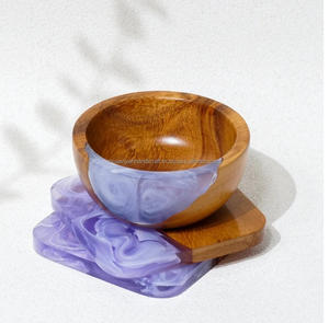 Bol en bois et en résine de haute qualité - Product Image 1