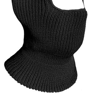 Cagoule noire en tricot à prix raisonnable, isolante thermiquement, pour sports d'hiver en extérieur, masque unisexe couvrant tout le visage - Product Image 5