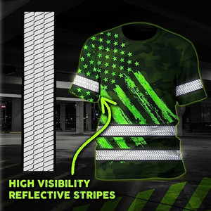 เสื้อเชิ้ตสะท้อนแสงแบบกำหนดเองสำหรับผู้ชาย เสื้อ Hi Vis พิมพ์ลายแบบ Sublimation พร้อมชื่อสั่งทำได้ ระดับ Class 3 เสื้อเซฟตี้สำหรับทำงาน - Product Image 5