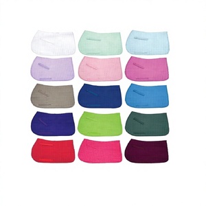 แผ่นรองอานม้าผ้าฝ้ายบุผ้าพร้อมอุปกรณ์เสริมซับขนแกะ - Product Image 1