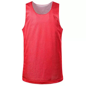 Men Reversible Basketball Jersey Sleeveless Sports Clothing 100% polyester Material Professional Basketball Jerseys With OEM - Product Image 3