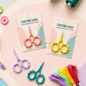 Wholesale Colorful Flower Embroidery <b>Scissors</b> Stainless Steel Fine Tip <b>Sewing</b> <b>Scissors</b> - Product Image 5