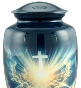 โกศบรรจุอัฐิงานฝีมือสมัยใหม่สำหรับผู้ใหญ่ ขายส่ง สไตล์อเมริกัน โกศตกแต่งสำหรับบุรุษและสตรี - Product Image 3