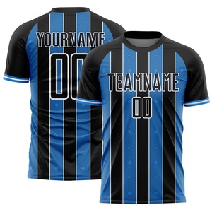 ชุดเสื้อฟุตบอลสีดำทองแบบกำหนดเองสำหรับผู้ชาย แขนสั้น พิมพ์ลายแบบ Sublimation แห้งเร็ว ชุดทีม คอเสื้อแบบ Crew Neck ทรงพอดีตัว - Product Image 3