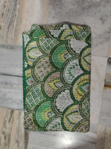 <b>Green</b> Yellow White Patterned Cotton Blanket Reversible Quilt Home Decor For Women Adults gift for her - Product Image 1