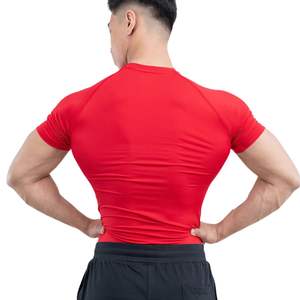 Camiseta de Compresión de Manga Corta para Hombre, Personalizada, al por Mayor, de Secado Rápido, Transpirable, para Correr, Gimnasio, Entrenamiento, Fitness y Deportes - Product Image 3