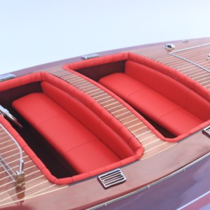 CHRIS CRAFT BARREL BACK 1940 - Bateau à moteur américain - Modèle en bois artisanal de bateau à moteur américain - Product Image 3